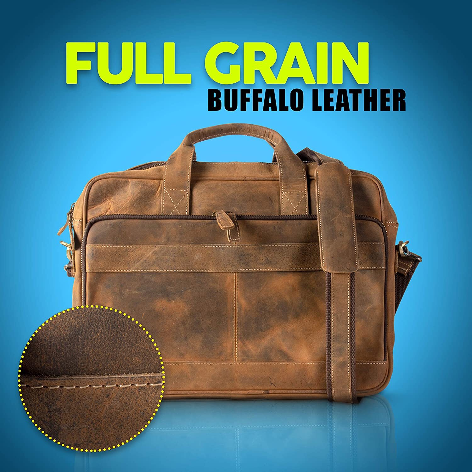 Leather briefcases Laptop Messenger Bags for Men and Women Best Office Bag