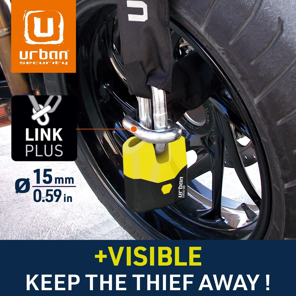 Security U8K100 Motorcycle Chain Lock High Security Chain Lock Motorcycle Ant...