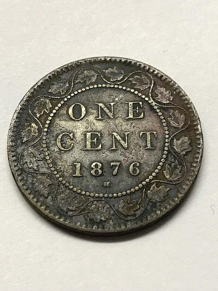 1876-H Canada Large Cent Fine #11683