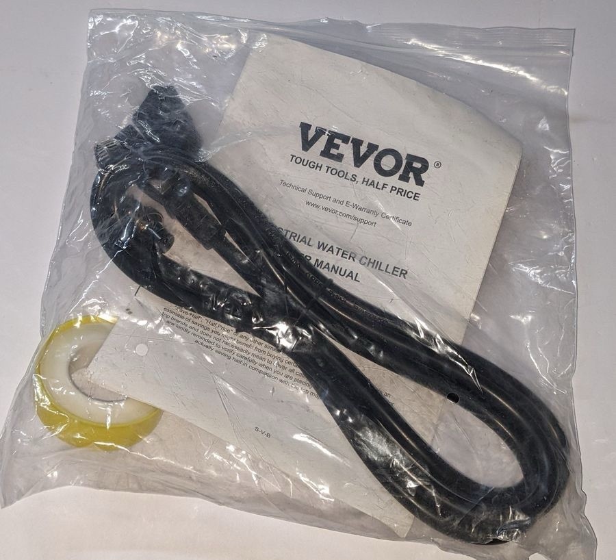 VEVOR Air-cooled Industrial Water Chiller CW-3000(PRO) 12L 18L/min Laser Chiller