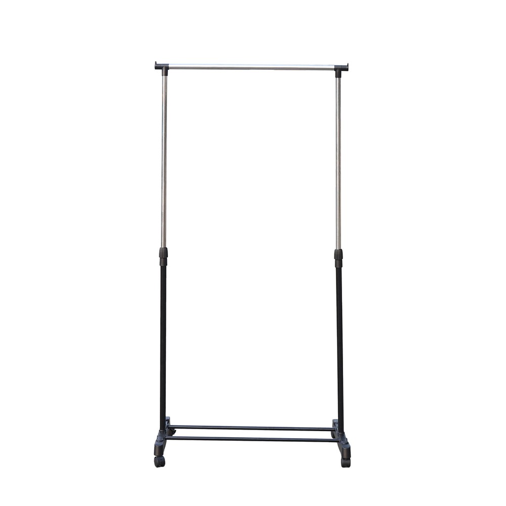 Laundry Drying Rack Clothes Storage Hanger Stand With Brake Roller Adjustable US