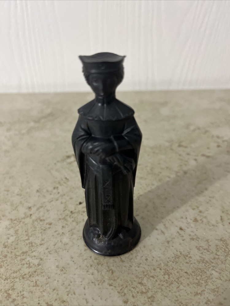 Vintage Replacement Chess Piece Black Medieval Queen