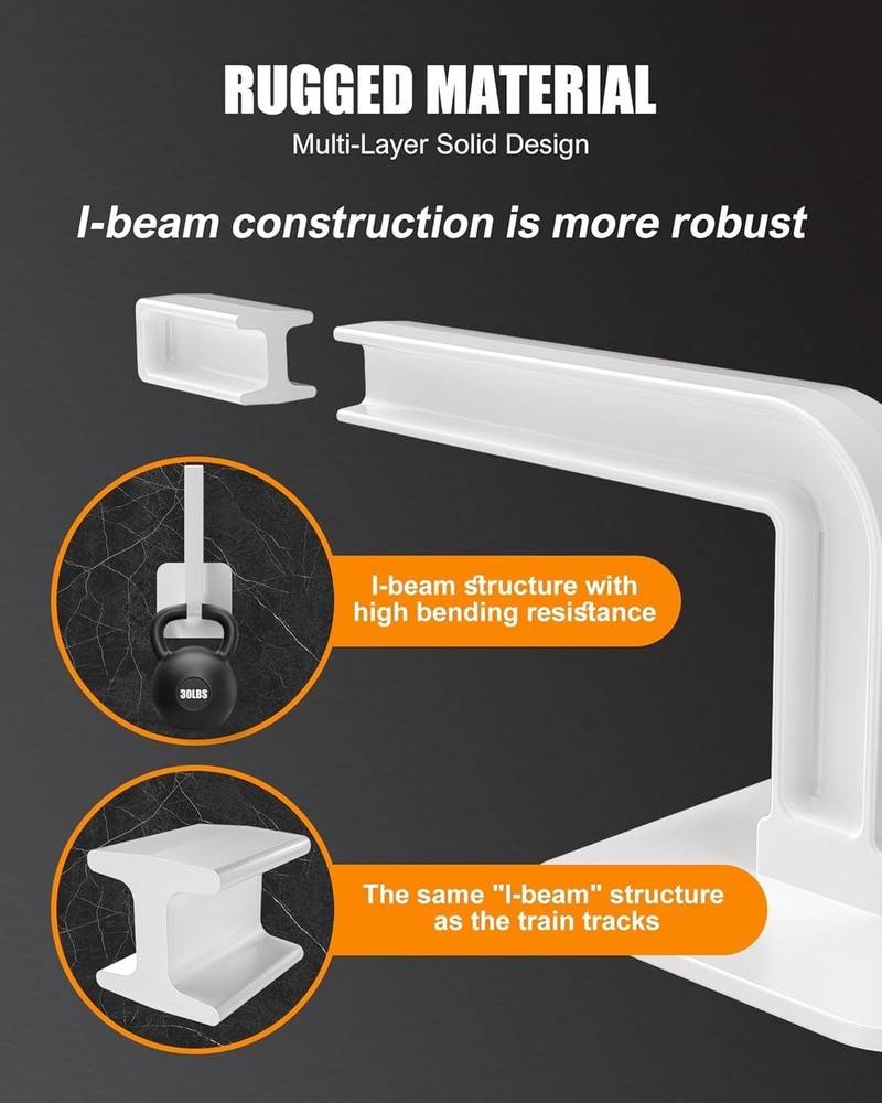 4-Pack Acrylic Hat Storage Hooks - Wall-Mount & Durable Design