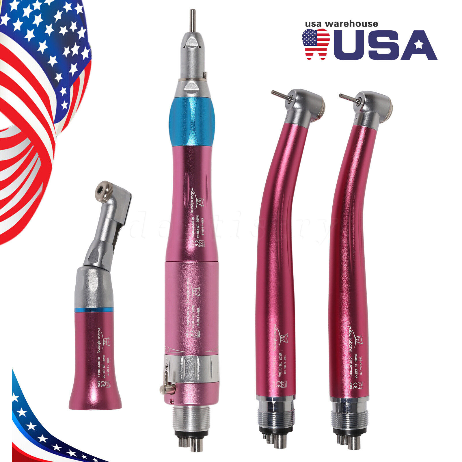 NSK Pana Max Style Dental High/Low Speed Air Turbine Handpiece 2HOLE/4HOLES Pink
