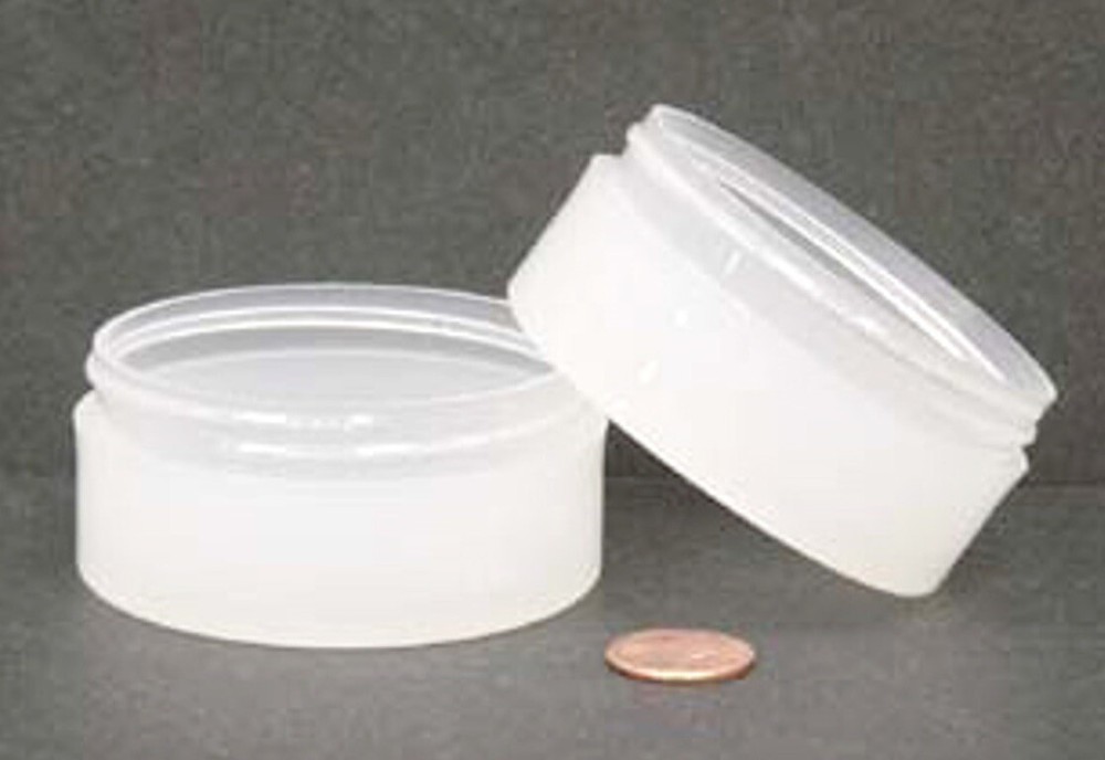 Bulk 2oz 70mm Polypropylene Thick Wall Jars, 60mL (no caps), case/340