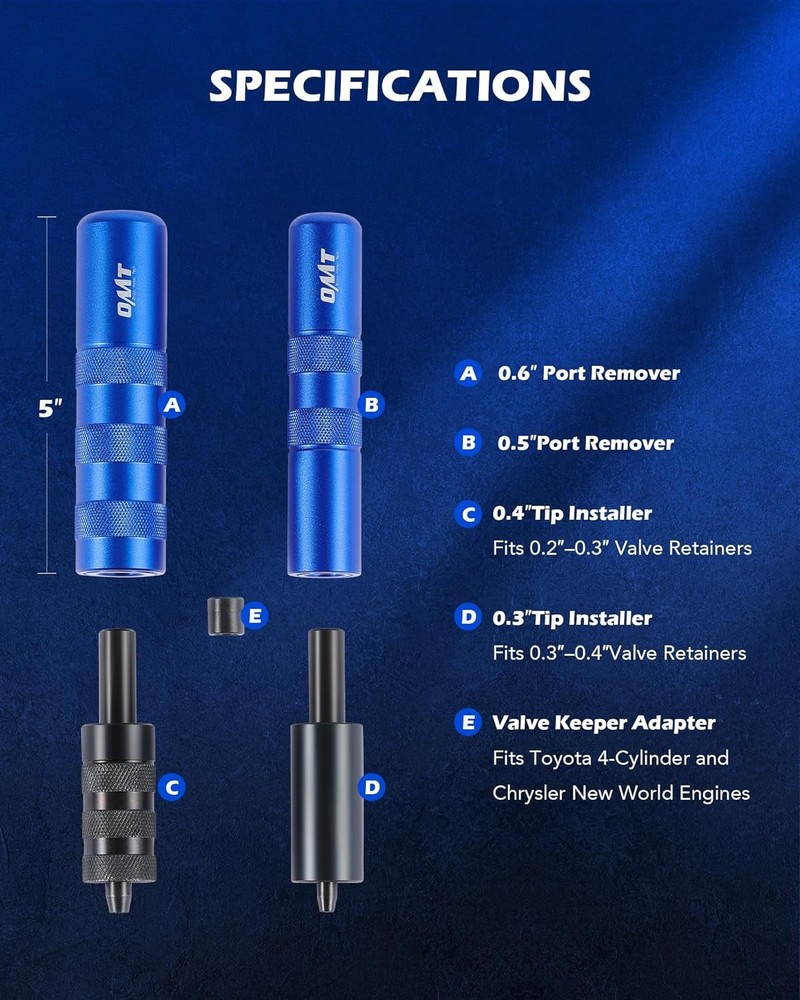 Orion Motor Tech Valve Spring Compressor Tool Kit, Keeper Remover...