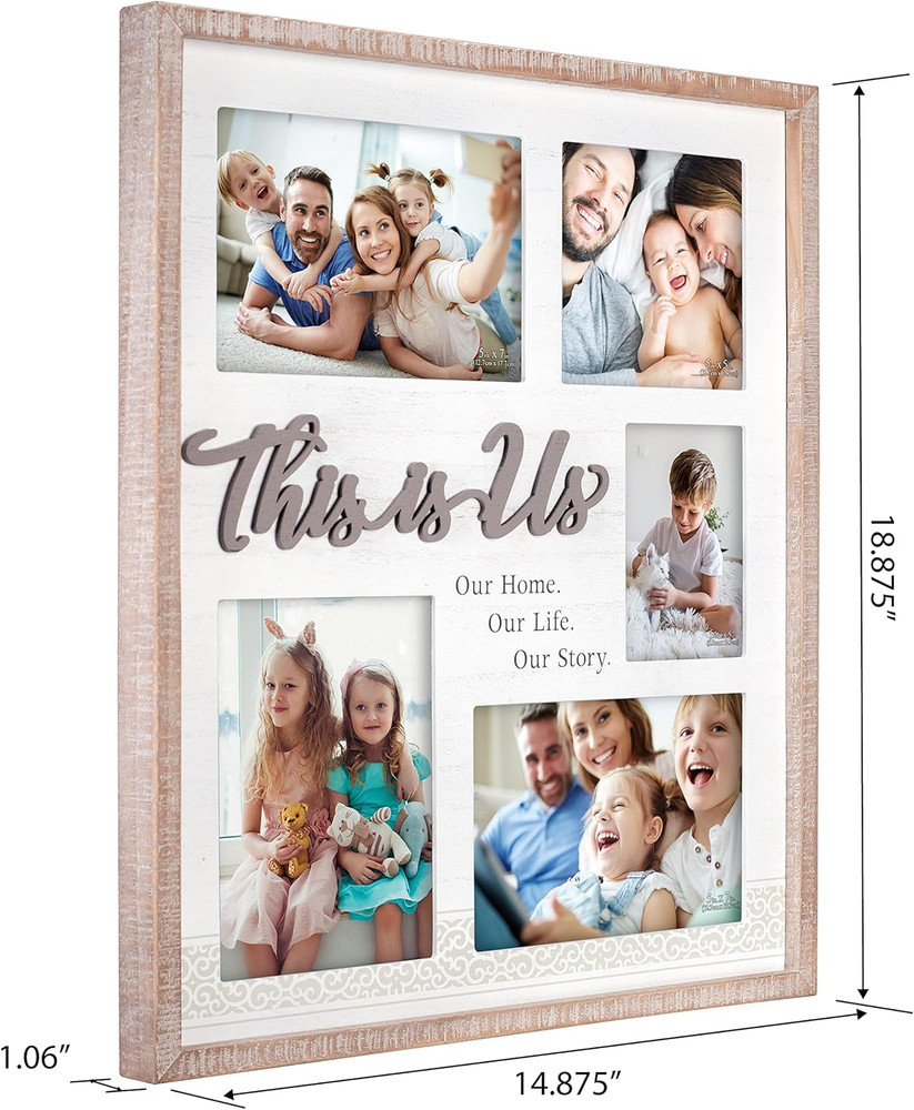 5-Op. This Is Us Rustic Bor, Brown