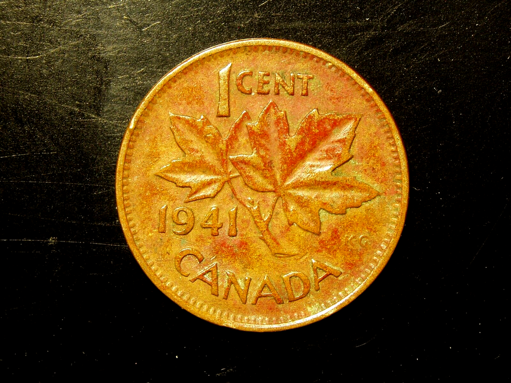CANADA 1941 ONE CENT COIN # 6