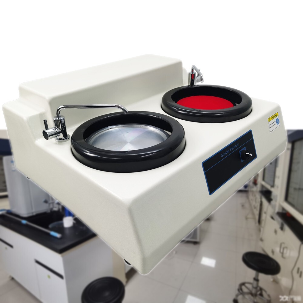 Double Disk Metallography Specimen Polishing Machine 110V 370W