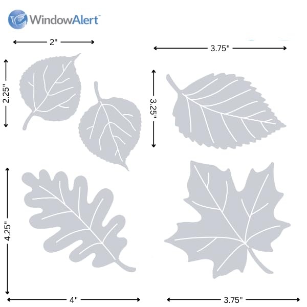 WindowAlert Leaf Medley Anti-Collision Decal - 1-Pack,