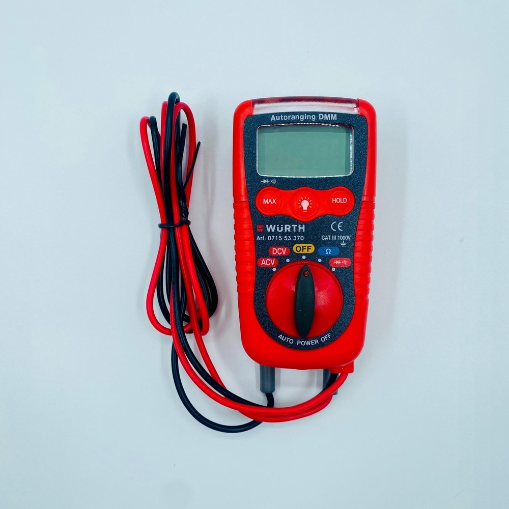 Würth Mini Digital Multimeter DC and AC Voltage LCD 2000