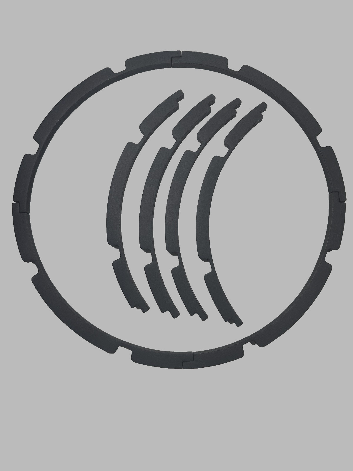 (2) Two Sets of 12" Chipboard 4 Piece Segments Speaker Gaskets