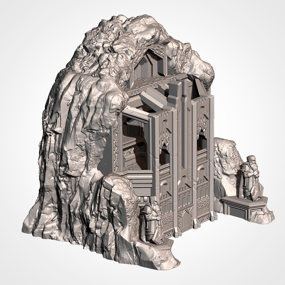 Dwarven Isolate Mountain Terrain for Tabletop wargames