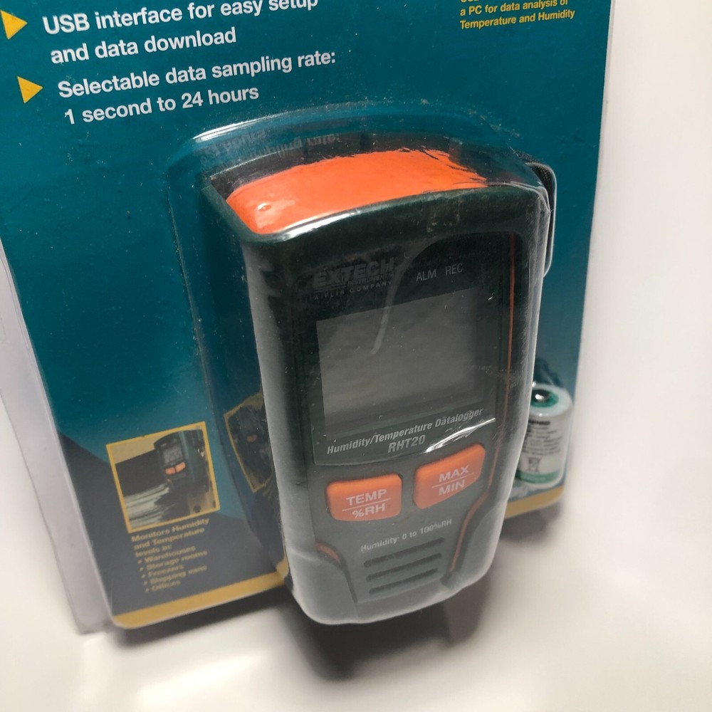 Humidity/Temperature Datalogger By Extech RHT20 New Sealed