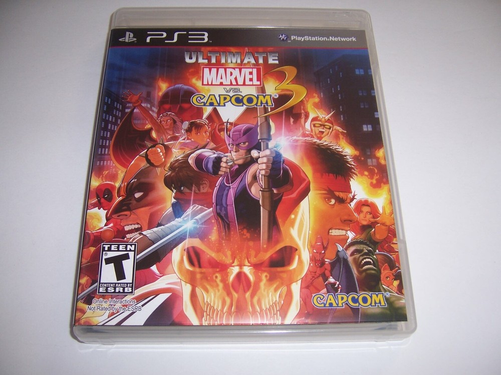 Replacement Authentic Box Case for Ultimate Marvel vs Capcom 3 PlayStation 3 PS3
