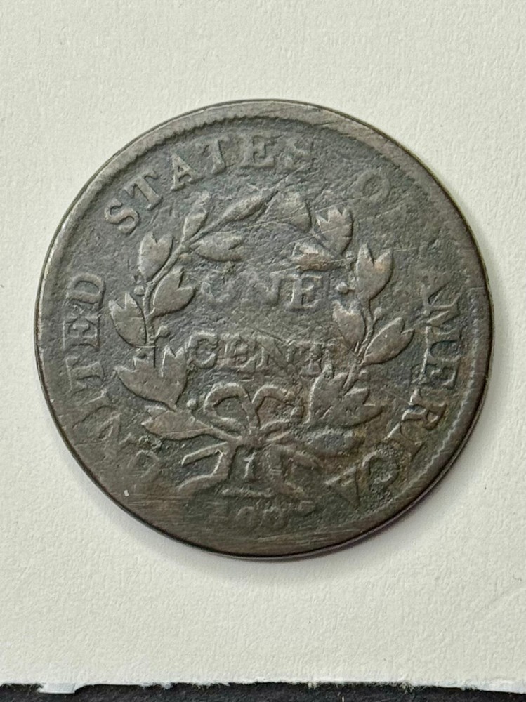 1802 Draped Bust Large Cent - With Stems - US 1c Copper Coin
