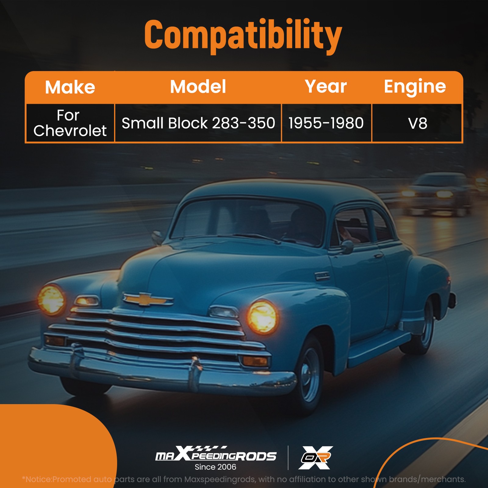 Full Engine Gasket Set for Early 2 Piece Rear Seal Chevrolet SBC 283 327 350 5.7