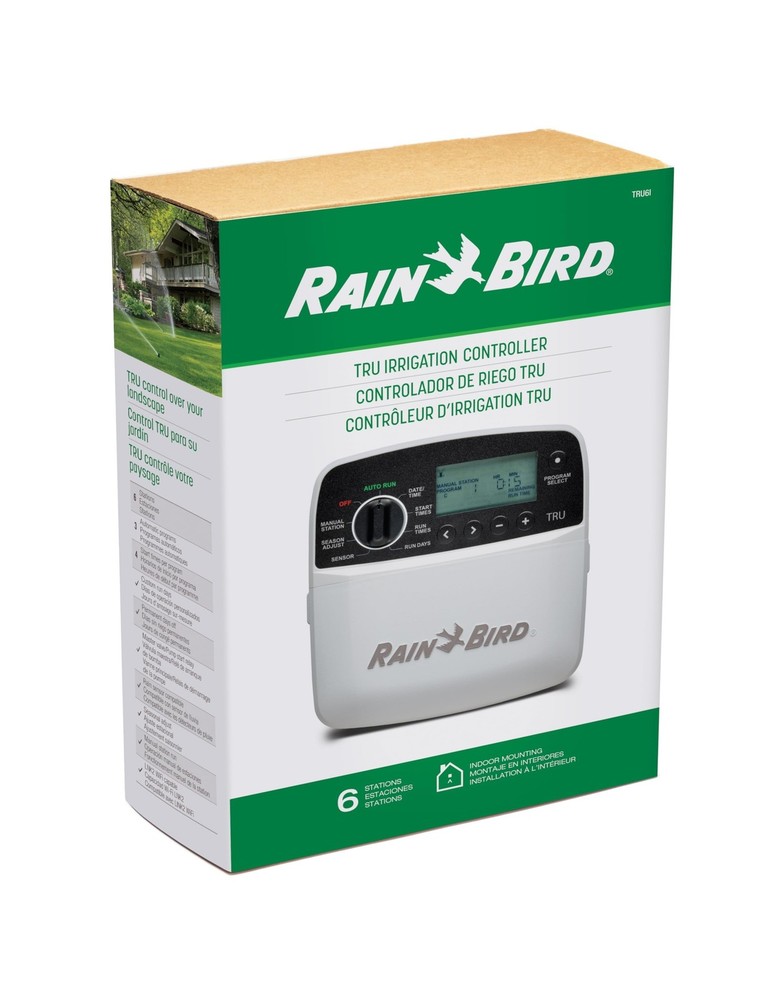 Rain Bird TRU6I Program-Based Indoor Irrigation Controller/Timer, WiFi Ready,...
