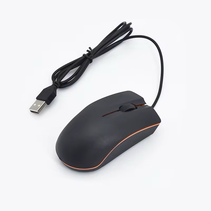 USB Wired Mini Mouse Optical 3 Buttons Mouse (Black)