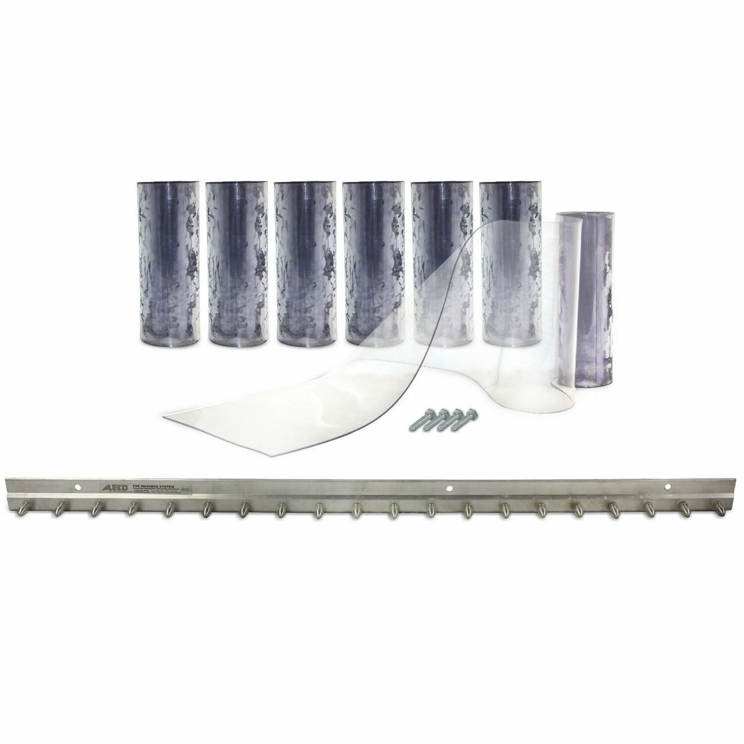 5' X 7' Strip Curtain Door 60" X 84" Cooler Freezer 6" Walk In NSF Vinyl PVC