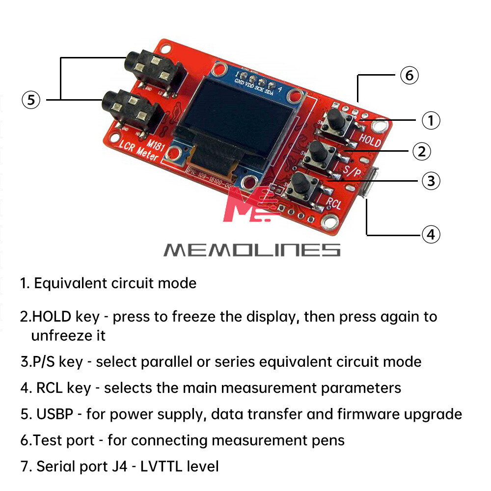 M181 LCR Tester Module High Precision Inductance Resistance Capacitance Meter