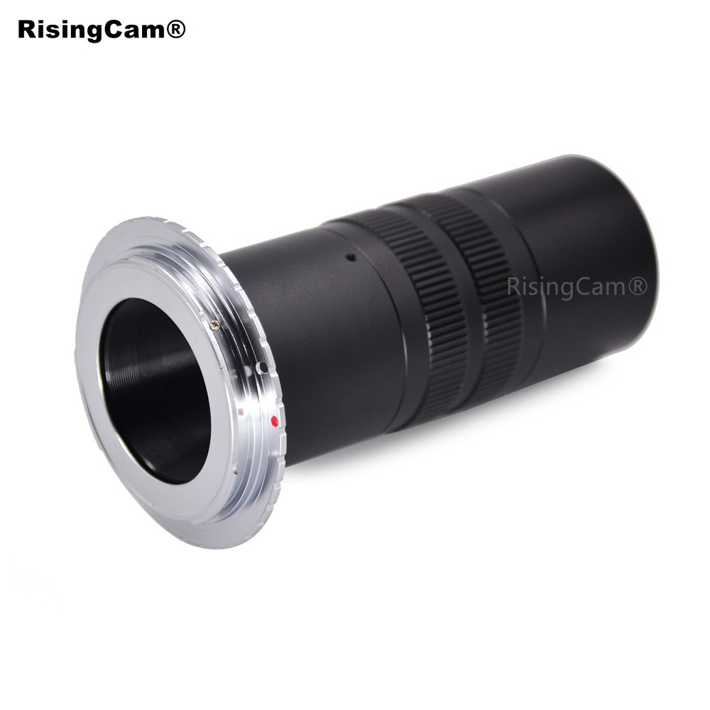 Focusable EF to C mount microscope adapter compatible for Canon DSLR Camera