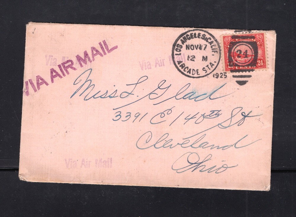 US  C6  on   cover   1925