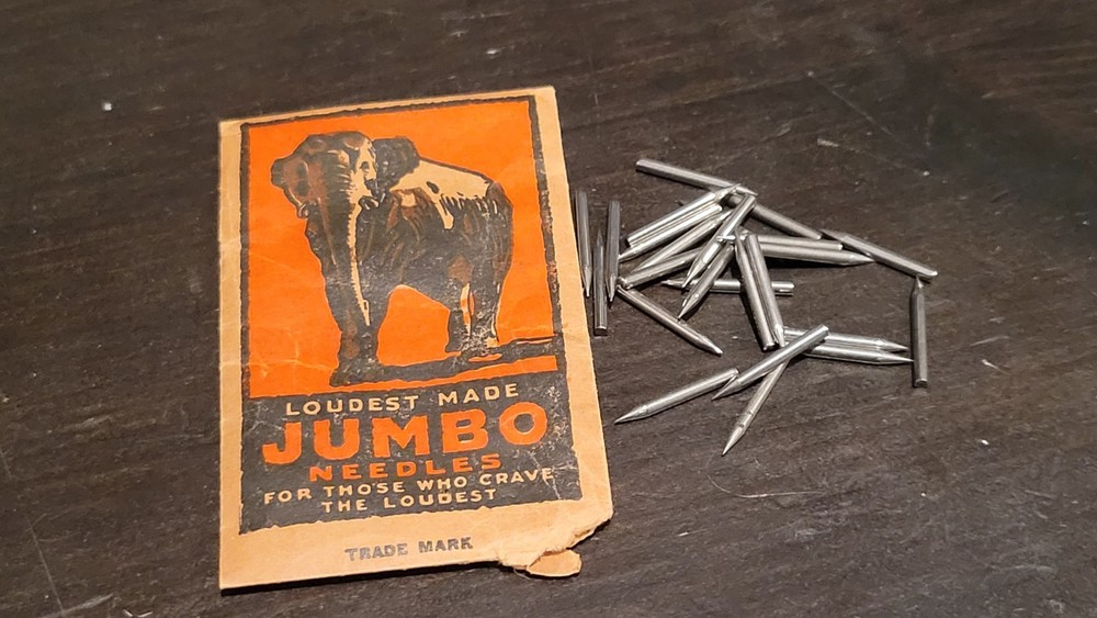 Jumbo Elephant Gramophone phonograph needle Packet - Some Needles