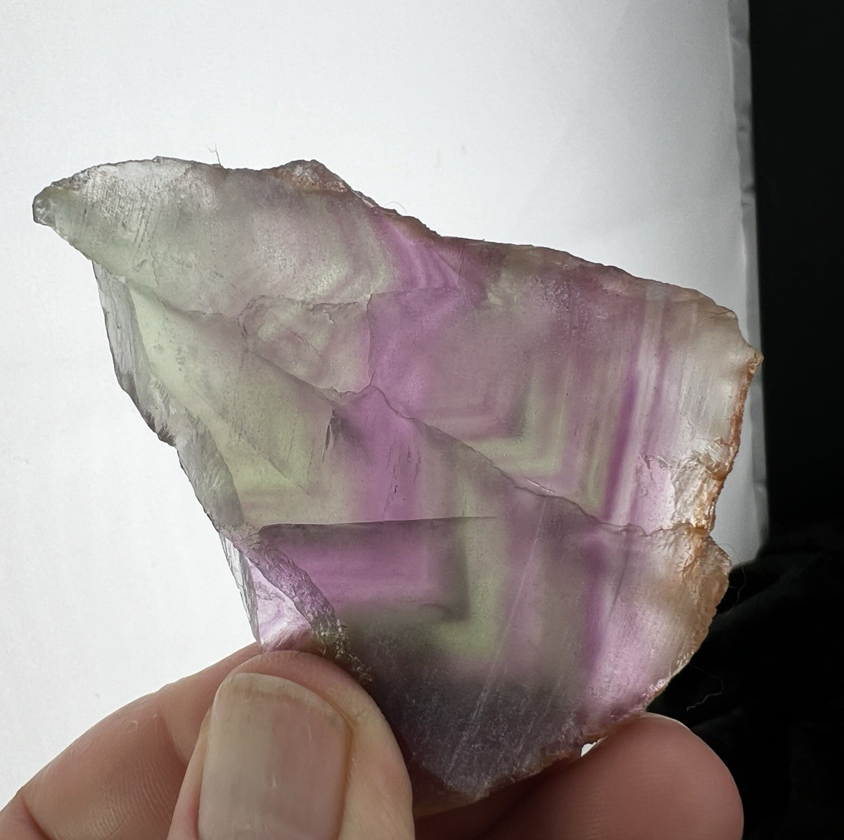 Translucent Purple Fluorite Slab from Gomez Palacio, Durango, Mex. 76 g.