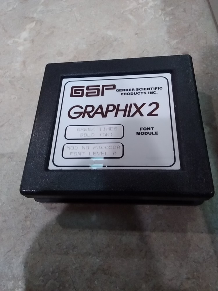 Gerber SignMaker Graphix 2 Gsp Auto-kern With Module, Original Box, Cover