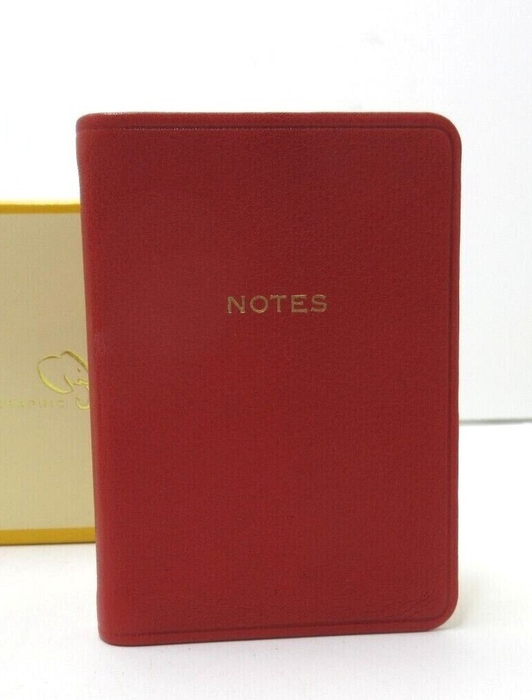 NOTES Mini Notebook Leather Soft Cover 3X4" 160 Lined Pages Post Miniatures