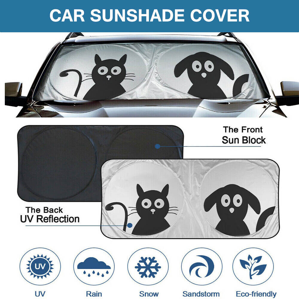 Car Windshield Visor Sun Shade Cover SUY Front Window Foldable UV Block Shield