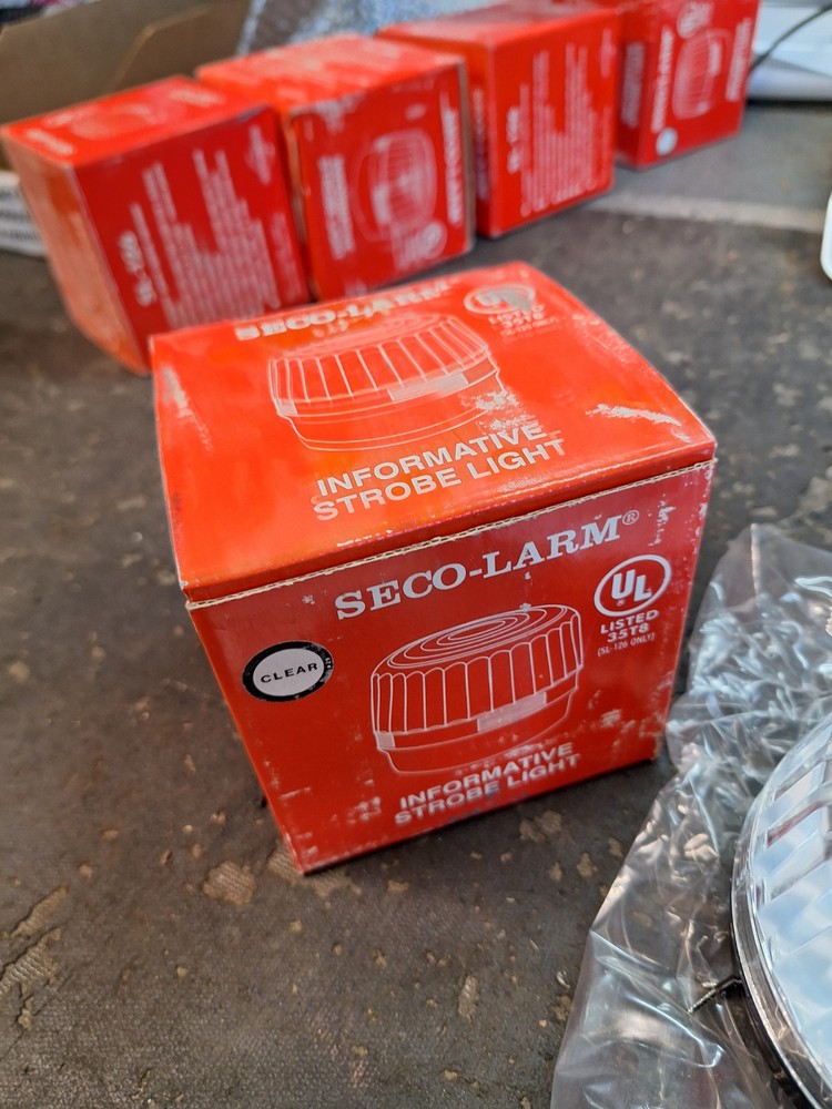 Seco Larm Informative Strobe Light CLEAR NEW