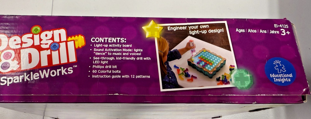 Educational Insights Design & Drill Sparkle Works (Read Description Below)