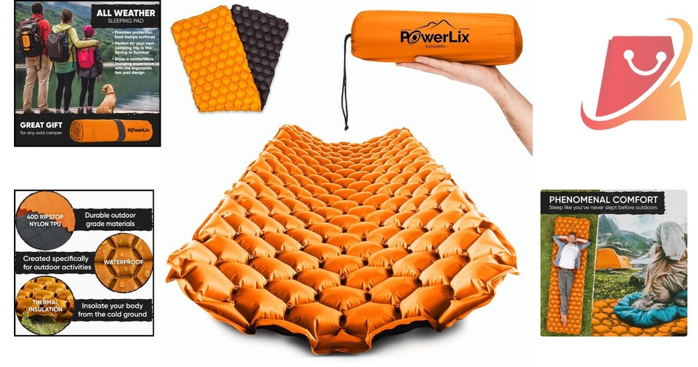 Ultralight Inflatable Camping Sleeping Pad Waterproof Compact for Backpacking