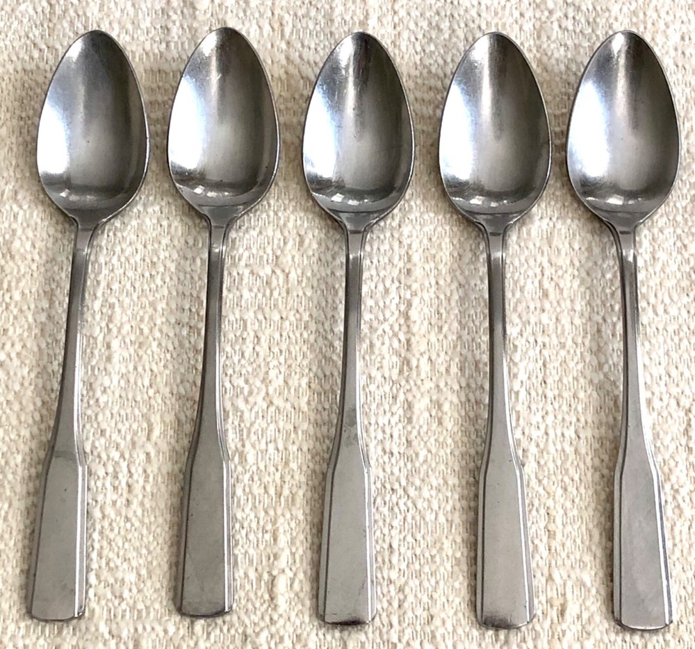 Reed & Barton COLONIAL HALL Stainless Rebacraft 5 Teaspoons