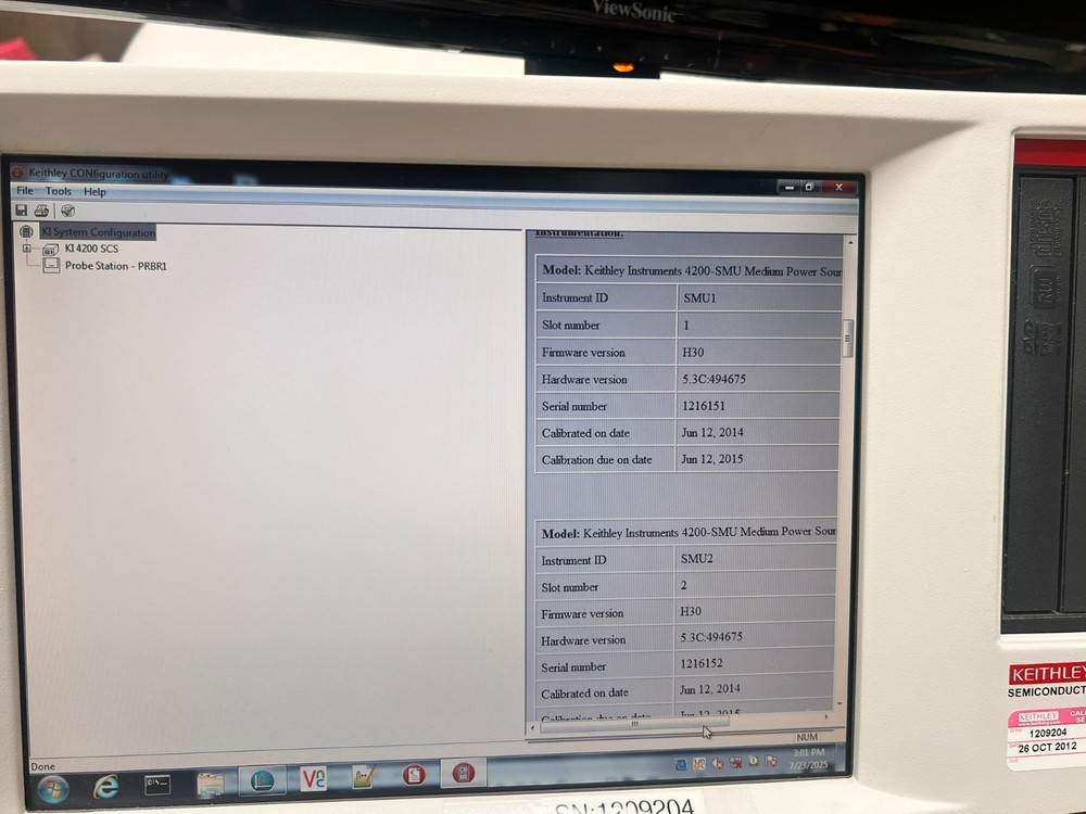 Keithley 4200-SCS Parameter Analyzer 4 SMU & 4225 RPM 4200 PreAmp Loaded Unit