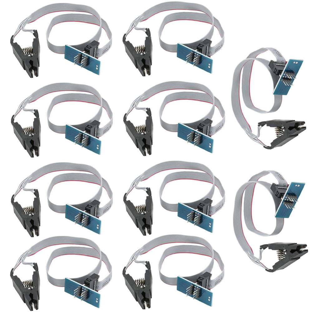 10Pack SOIC8 SOP8 Test Clip Adapter For EEPROM programming on USB Programmer NEW