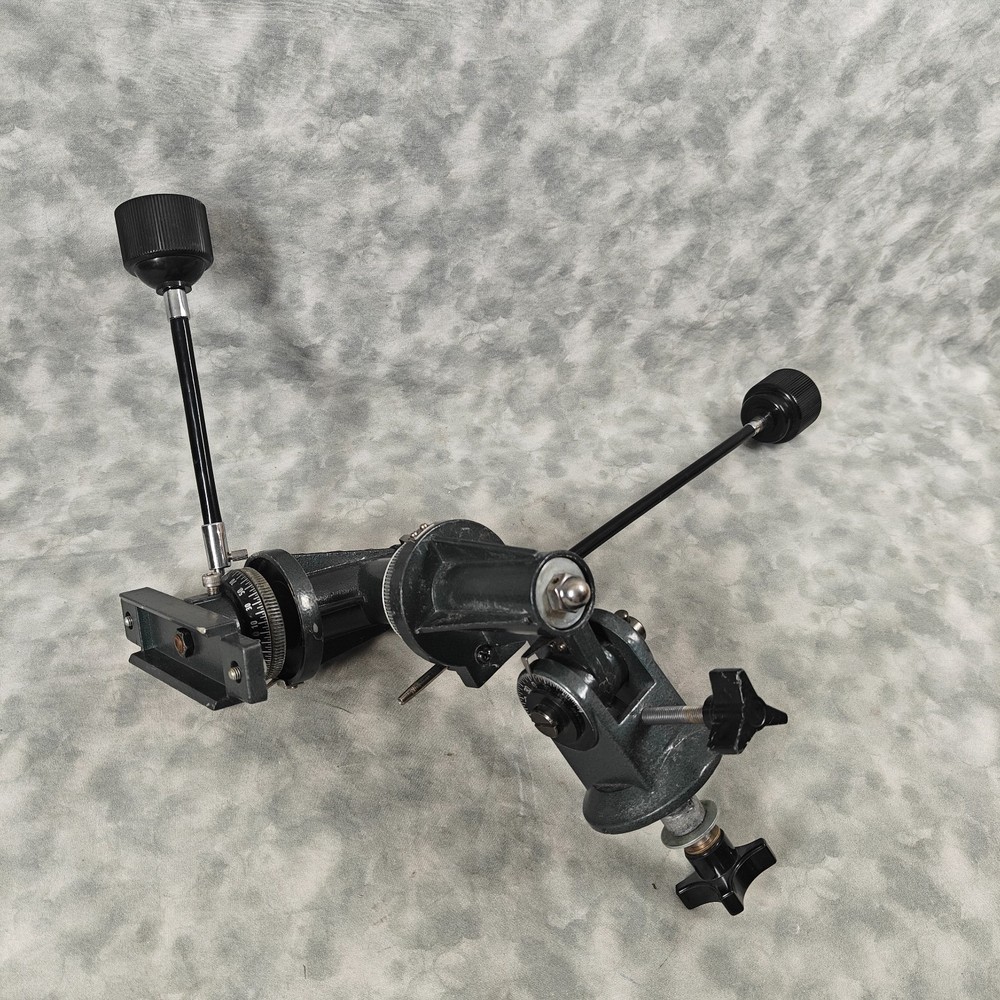 EQ Equatorial Telescope Mount Head w Setting Circles + 2 Slow Motion Cables RA