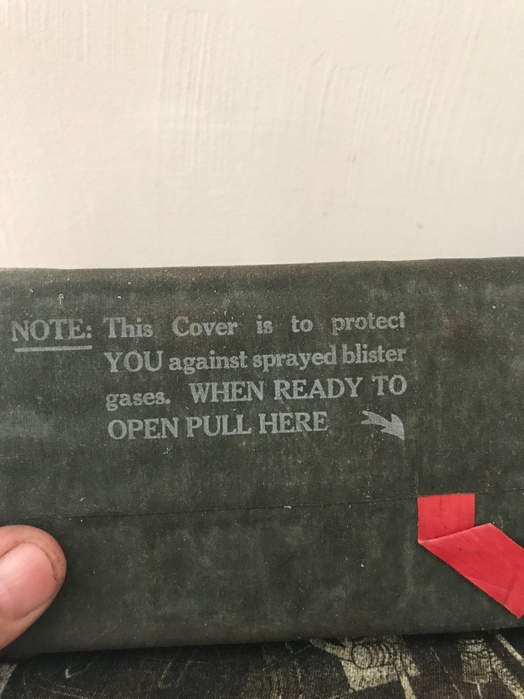 Army surplus gas protecting poncho