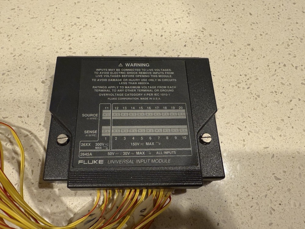 2645A Fluke Universal Input Module with Omega Thermocouple Panel (Used/Untested)