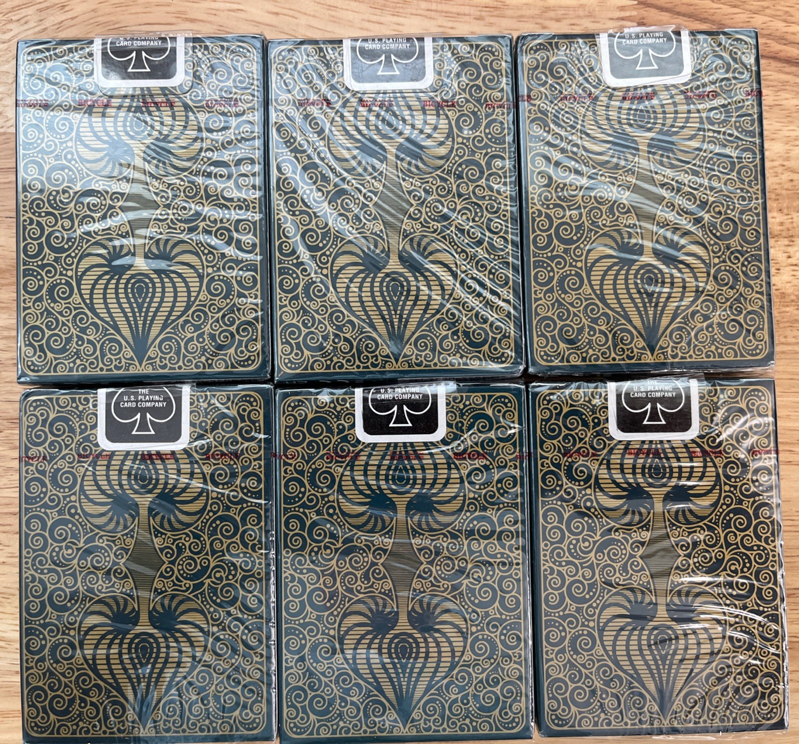 Bicycle Aureo Playing Cards Lot of 6 Sealed New