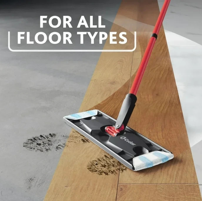 O-Cedar H2prO Microfiber Flat Mop System - New