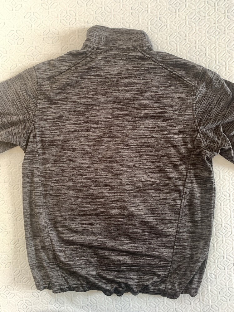 Black Sport-Tek PosiCharge Soft Shell Jacket, Full Zip, Heather, Size Large