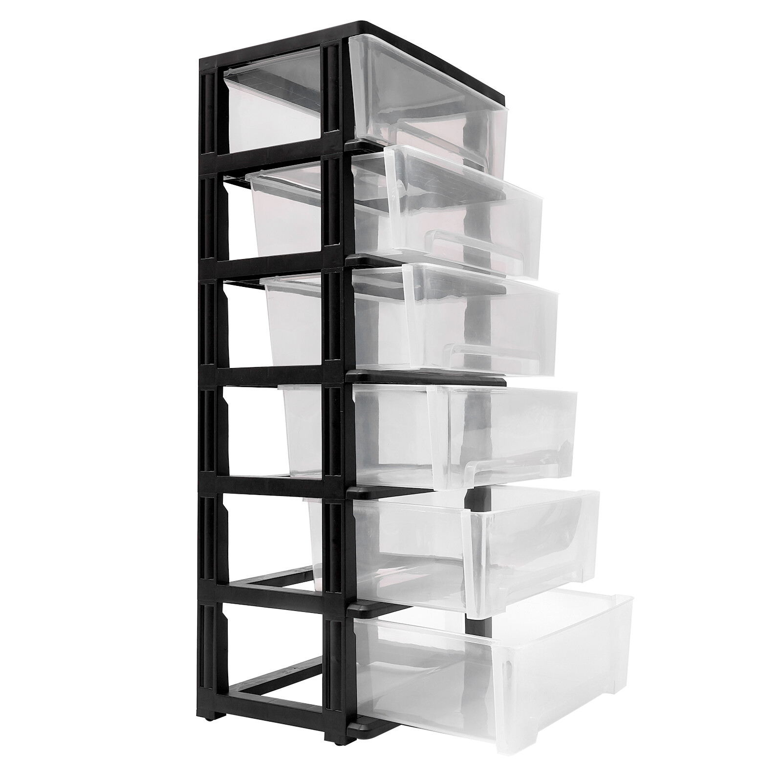 Drawer Cart Wide Tower 6-Drawer Dorm Storage Rolling Organizer For Office USA
