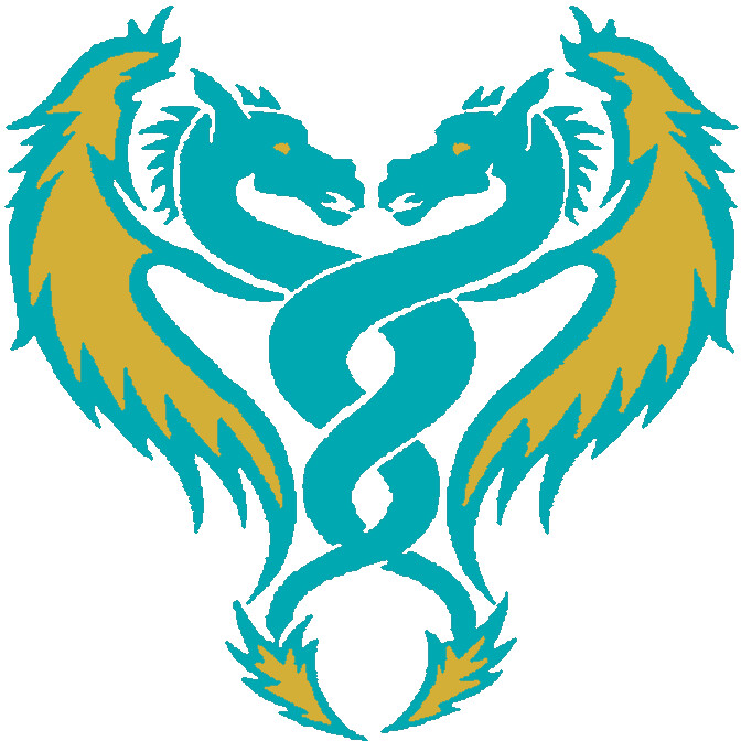 30 Custom Turquoise Dragon Art Personalized Address Labels