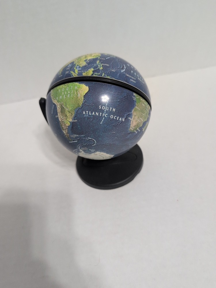 Replogle World Mini Globe 2001 Mini 4" Diameter ￼5.5” Tall Dual Direction Spin