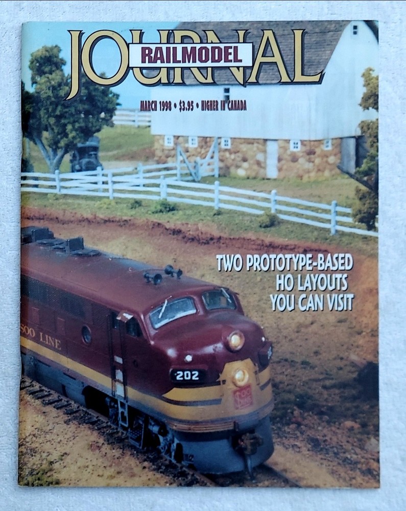 RAILMODEL JOURNAL Magazine Trains March 1998 Modeling From Prototype *MINT*