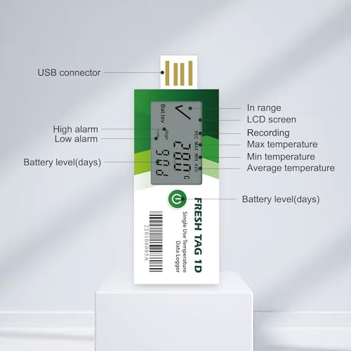 Freshliance USB Temperature Data Logger 30-Day Cold Chain