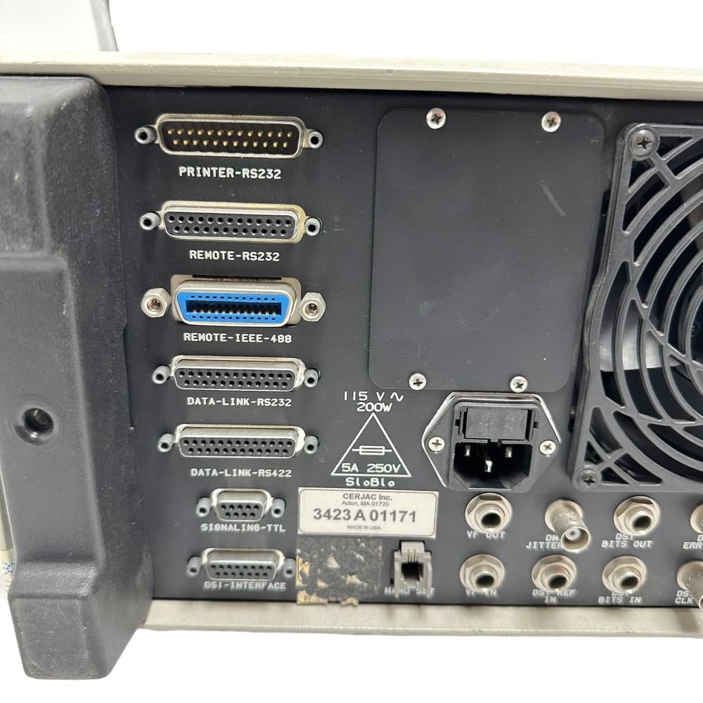 HP Cerjac Model 156 MTS SONET Maintenance Test Set (E4480A)